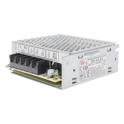 Fuente de Poder Conmutada / 50W / 24Vcc / 2.2A / Entrada 100-240Vca / 3.82 x 1.42 x 3.90 pulgadas