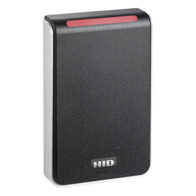 Lector de Control de Acceso / Multitecnología SEOS, iCLASS, MIFARE, HID Proximity / Interfaz Wiegand y RS-485 / Montaje en Marco o Superficie Plana / LED Tricolor y Audio