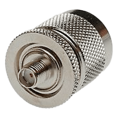 Adaptador RF en Línea / SMA Hembra a N Macho / Cuerpo Bronce Niquelado / Contacto Oro / Aislante Teflón