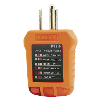 Probador de Tomacorrientes / Secuencia de Luces LED / Cableado Correcto/Incorrecto / Resistente a Caídas 2 m (6.6 ft) / UL 1436 y CSA C22.2 No. 160 / 110/125 VCA 50-60 Hz