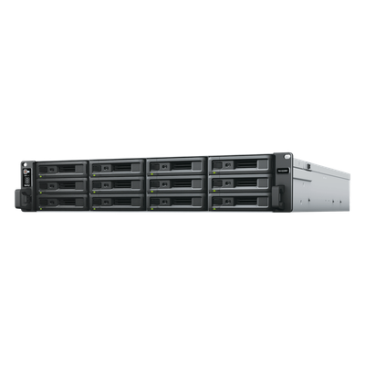 Unidad de Expansión NAS / 12 Bahías SATA / HDD SSD 3.5″ o 2.5″ / Fuente Redundante / Plug-and-Play / Alta Disponibilidad