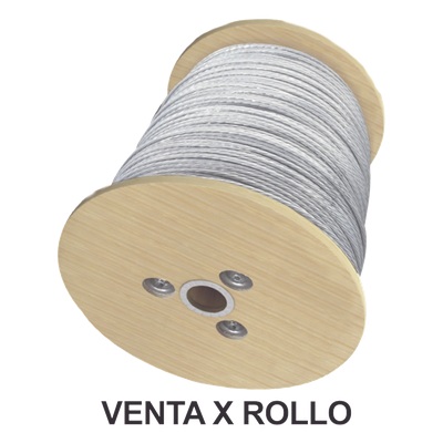 Cable de Retenida de Acero / 3/8″ / Carga a Ruptura 4900 kg / 7 Hilos Trenzados / Galvanizado Clase A / Carrete 2000 m (6561.7 ft)
