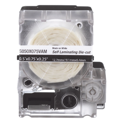 Casete de Etiquetas Autolaminadas / Vinilo / 25.4 x 38.1 mm / 200 Unidades / Cables 3.1 a 7 mm (0.12 a 0.28 in)