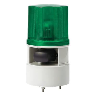 Luz de Advertencia LED / Sirena 105 dB / 5 Tonos / 4 Modos Destello / 12-24 VCD / Verde
