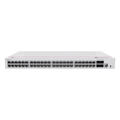 Switch PoE Administrable Capa 3 / 48 Puertos Gigabit PoE / 4 Uplink 10GE SFP+ / PoE Perpetuo / 380W / iStack / ERPS