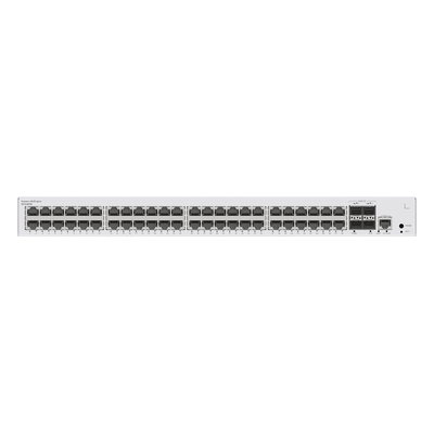 Switch Capa 3 Administrable / 48 Puertos Gigabit / 4 Puertos 10GE SFP+ Uplink / 176 Gbps / iStack / ERPS