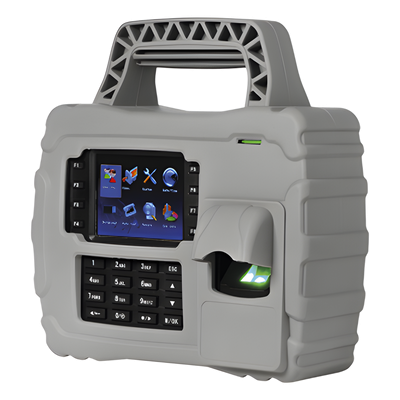 Lector Biométrico Portátil / 5,000 Huellas / 30,000 Tarjetas / Wi-Fi / TCP-IP / IP65 / Batería 7.6 Ah