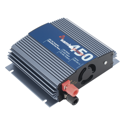 Inversor de Corriente Onda Modificada / 450 W / Entrada 12 Vcc / Salida 115 Vca 60 Hz / 2 Contactos de Salida