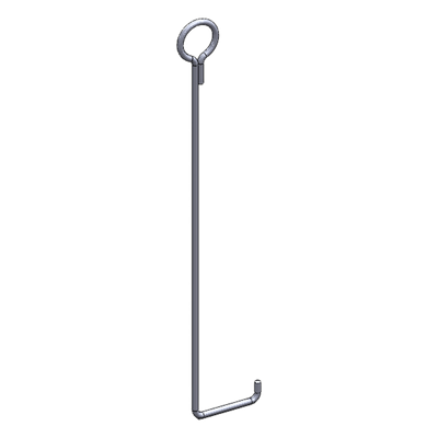 Ancla de Piso para Retenida / Torre 45 m (147.6 ft) / Varilla 3/4″ / Galvanizado por Electrólisis / Anclaje 32 m (105 ft)