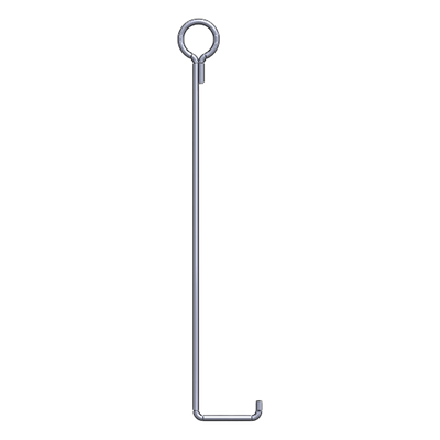 Ancla de Retenida para Torre / Altura 45 m (147.6 ft) / Tipo Piso / Varilla 3/4″ ASTM A36 / Galvanizado por Inmersión en Caliente / Longitud 150 cm (59.1 in)