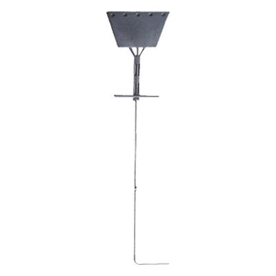 Ancla de Piso Tipo Paleta / 5 Orificios 1″ / Acero ASTM A36 / Altura 210 cm / Galvanizado en Caliente / Viento 175 km/h