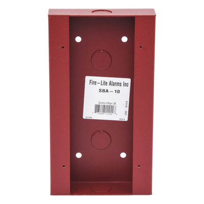 Caja de Montaje Superficial / Acero Rojo / 4.5 x 8.188 x 1.375 pulgadas / Interior Seco / Estaciones BG-12LR Series