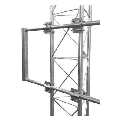 Brazo para Torre Arriostrada / Acero ASTM A-36 / Galvanizado por Inmersión / Tubo Principal 60 cm (1.97 ft) Ø 2′ / Tubos Laterales 80 cm (2.62 ft) Ø 1′ / Torres hasta 60 cm (1.97 ft)
