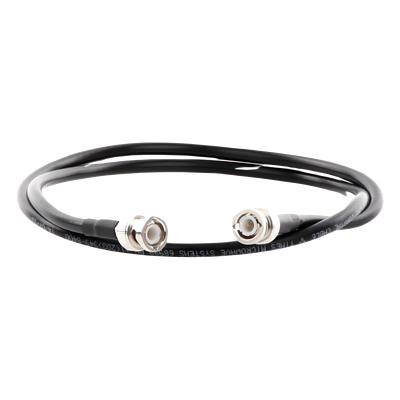Jumper Coaxial RF / Cable LMR-240 (RG-8/X) / 85 cm / Conectores BNC Macho a BNC Macho / 50 Ohm