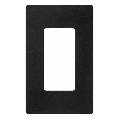 Placa de Pared Decorativa / 1 Espacio / Diseño Sin Tornillos Visibles / Acabado Satinado Midnight / Perfil Delgado 7.6 mm