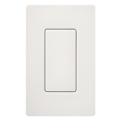 Inserto Ciego para Placa de Pared / Estilo Designer / Acabado Snow Satinado / Sin Tornillos Visibles