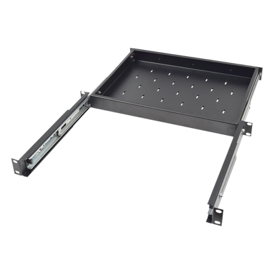 Charola Deslizable para Rack / 1U / 30.5 cm (12 in) de Profundidad / Carga 9 kg / Acero con Pintura en Polvo / Compatible 2 y 4 Postes