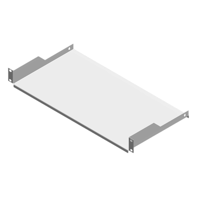 Charola para Rack / 19″ / 2 Postes / 1U / 23 cm (9.1 ft) de Profundidad / Carga 3 kg / Color Blanco