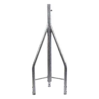 Tramo de Remate para Torre / Acero ASTM A36 / Galvanizado por Inmersión en Caliente / 3 Opresores para Pararrayos / Longitud 350 mm (1.15 ft) / Tolerancia ±1 mm