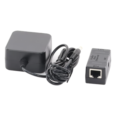 Inyector PoE / 10/100 Mbps / 2 x RJ45 / 18 VDC 660 mA / 90-264 VAC / LED Estado / 51 x 25 x 26.5 mm