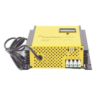 Cargador de Baterías de Plomo Ácido / 12 V / 15 A / Bancos 100 a 200 Ah / Operación Automática / Fuente de Poder y Respaldo CD