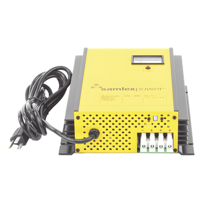 Cargador de Baterías de Plomo Ácido / 12 V / 30 A / Bancos 250 a 350 Ah / Operación Automática / Fuente con Respaldo DC