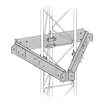 Estabilizador de Torre / 6 Puntos de Sujeción / Acero Galvanizado en Caliente / Antenas ≥ 1 m de Diámetro / Anti-Torsión