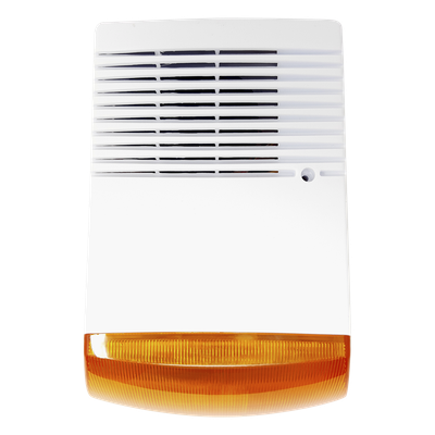 Sirena Estrobo para Exterior / 120 dB / IP65 / Luz Estroboscópica 12 VDC / Anti-Sabotaje