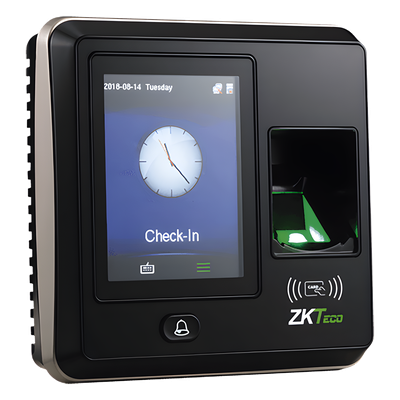 Terminal de Control de Acceso / 1,500 Huellas / Pantalla 2.8″ / TCP/IP y USB / Wiegand 26 bits / 105 x 105 x 32 mm