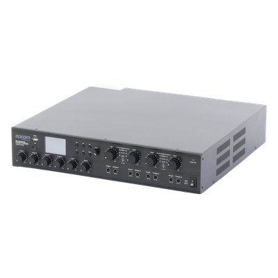 Amplificador Mezclador Matricial / 4 Zonas / 240 W por Canal / 6 Entradas / Bluetooth y USB / Grabación MP3