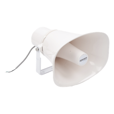 Altavoz para Exterior / Tipo Trompeta / 15-30W / 70/100V / IP66 / ABS / Bracket Metálico
