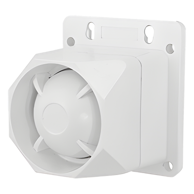 Sirena Exterior / 112 dB a 100 cm / 25W / Rango 1.5 a 3.5 kHz / Dos Tonos / ABS con Protección UV