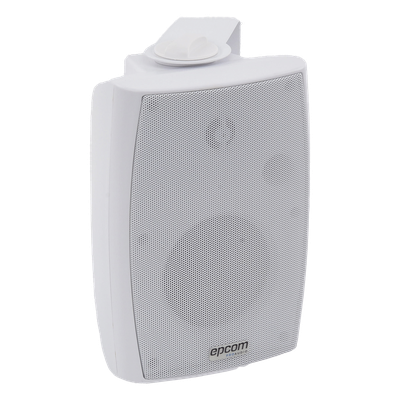 Altavoz de Pared / 2 Vías / 70V/100V / 8 Ohms / 2.5W – 20W / Woofer 4 in + Tweeter 1.5 in / IP Resistente a Humedad
