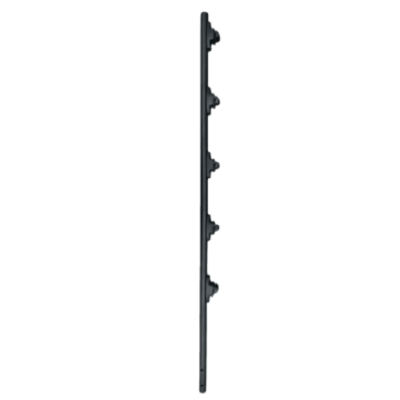 Poste de Paso para Cerca Eléctrica / Tubo de Acero Galvanizado / 5 Aisladores / 1.2 m (47.2 ft) / Diámetro 25 mm (1 in) / 0.92 kg