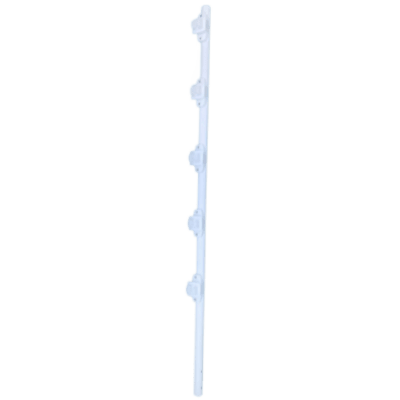 Poste de Paso para Cerca Eléctrica / Acero Galvanizado en Caliente / 5 Aisladores / Longitud 1.2 m (3.9 ft) / Diámetro 25 mm (1 in) / Peso 0.92 kg