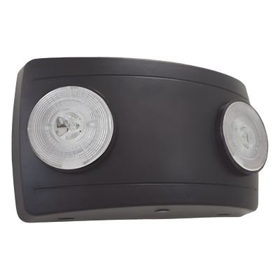 Luz de Emergencia LED / 2 LED 1W / 150 lm / 90 min Autonomía / Voltaje Universal 127-240 VAC / UL 5VA Ignífugo