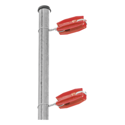 Aislador de Esquina para Cerco Eléctrico / Aislamiento 18 kV / Resistencia 7.5-10.2 kg / Anti UV / 66 mm x 31.6 mm