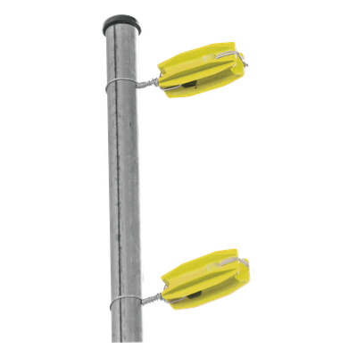Aislador de Esquina para Cerco Eléctrico / 18 kV / Resistencia 7.5-10.2 kg / Anti UV / 66 mm x 31.6 mm
