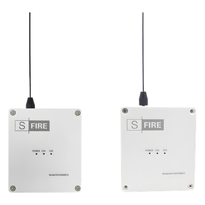 Kit Inalámbrico de Largo Alcance / 2,500 m (8,202.1 ft) / Frecuencia 433.92 MHz / 2 Relevadores / Contacto Seco / -20°C a +80°C