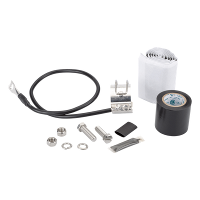 Kit de Aterrizaje para Cable Coaxial 7/8″ / Conductor Calibre 6 / Longitud 609.6 mm (24″) / Acero Inoxidable / Terminal 1 o 2 Puntos