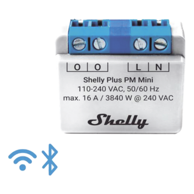 Medidor de Potencia Inteligente Wi-Fi / 1 Canal / 16 A / 2.4 GHz / Diseño Ultracompacto / Medición sin Hub