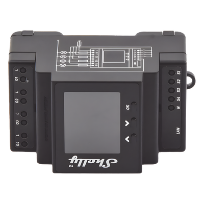 Relevador Inteligente / 4 Canales / 10A por Canal / Wi-Fi 2.4 GHz y Ethernet / Bluetooth / Pantalla 1.8″ / Riel DIN / 110-230 V