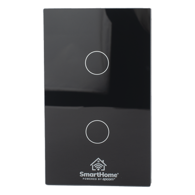 Interruptor Inteligente / 2 Circuitos / ZigBee / 800 W por Canal / 100-250 V / 120 mm x 72 mm