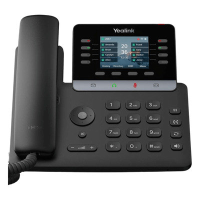 Teléfono IP Empresarial / 12 Líneas SIP / Pantalla Color 2.8″ / Audio HD / PoE / USB 2.0