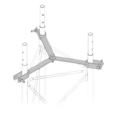 Brida de Sujeción para Retenida / Acero Galvanizado en Caliente / Compatible STZ90G / Norma NMX-H-004