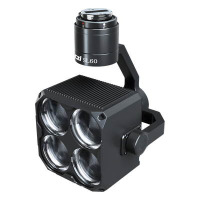 Lámpara Estroboscópica para Drones / 90W / 4 Colores RGBY / Ángulo 17° / 800 g / PSDK DJI