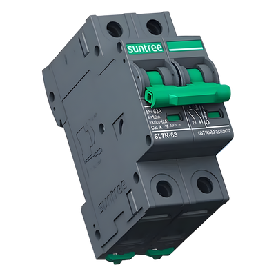 Interruptor Termomagnético DC / 2 Polos / 20 A / 800 Vcc / Curva C / 6 kA / Riel DIN
