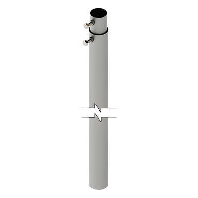 Mástil Telescópico / 6 m (19.7 ft) / Tubo Galvanizado Calibre 20 / Carga Máxima 6 kg / 2 Secciones de 3 m (9.8 ft)