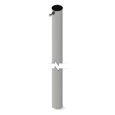 Sección de Mástil Telescópico / 3 m (9.8 ft) de Altura / Diámetro 1 1/2″ / Acero Galvanizado / Diseño Plegable