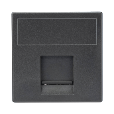 Módulo de Placa Plana / 1 Espacio Jack Keystone / Guardapolvo Integrado / 45 × 45 mm / 8.5 mm Profundidad / Compatible Cajas Teleblock y Ofiblock